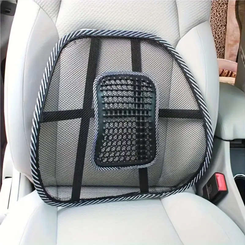 1pc Breathable Mesh Lumbar Support Pillow for Car Seats Summer Cooling Design Breathable Back Cushio