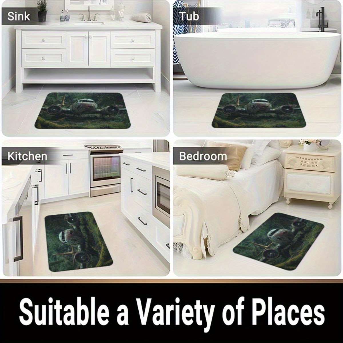 1Pc 60x90cm 23.6x35.4inch Floor Mat