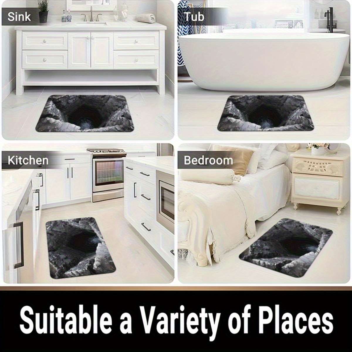 1Pc 23.6x35.4inch 60x90cm Floor Mat