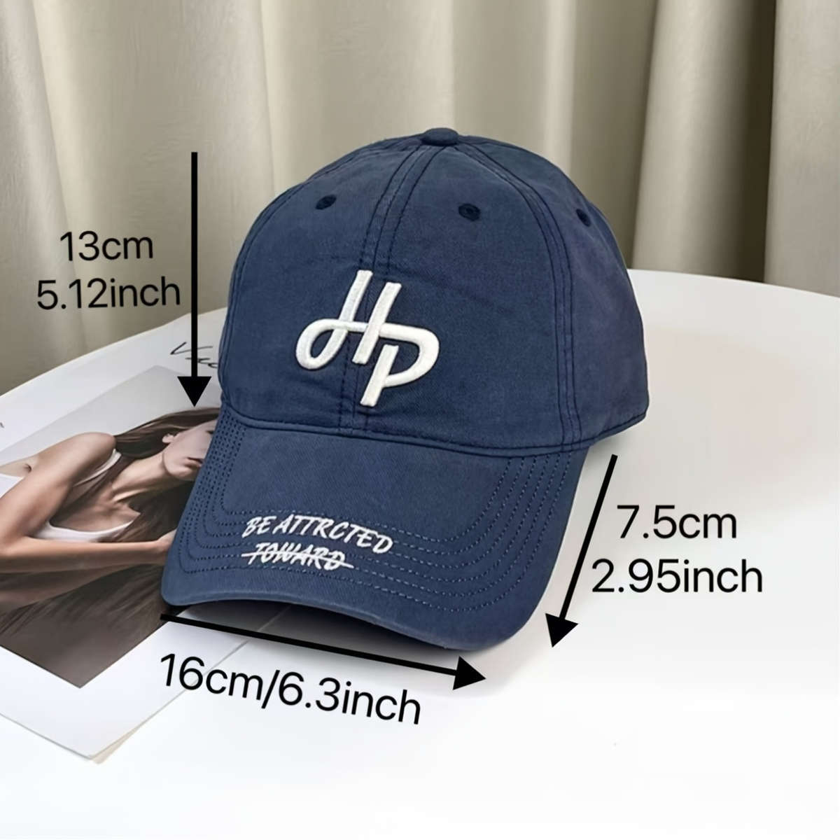 Unisex Embroidered Cotton Baseball Cap Fantasy Theme Breathable Adjustable Fit Hand Wash On