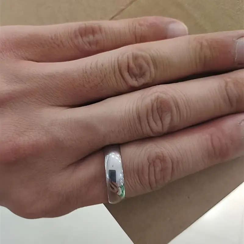 Titanium Stainless Steel 6 mm Ring