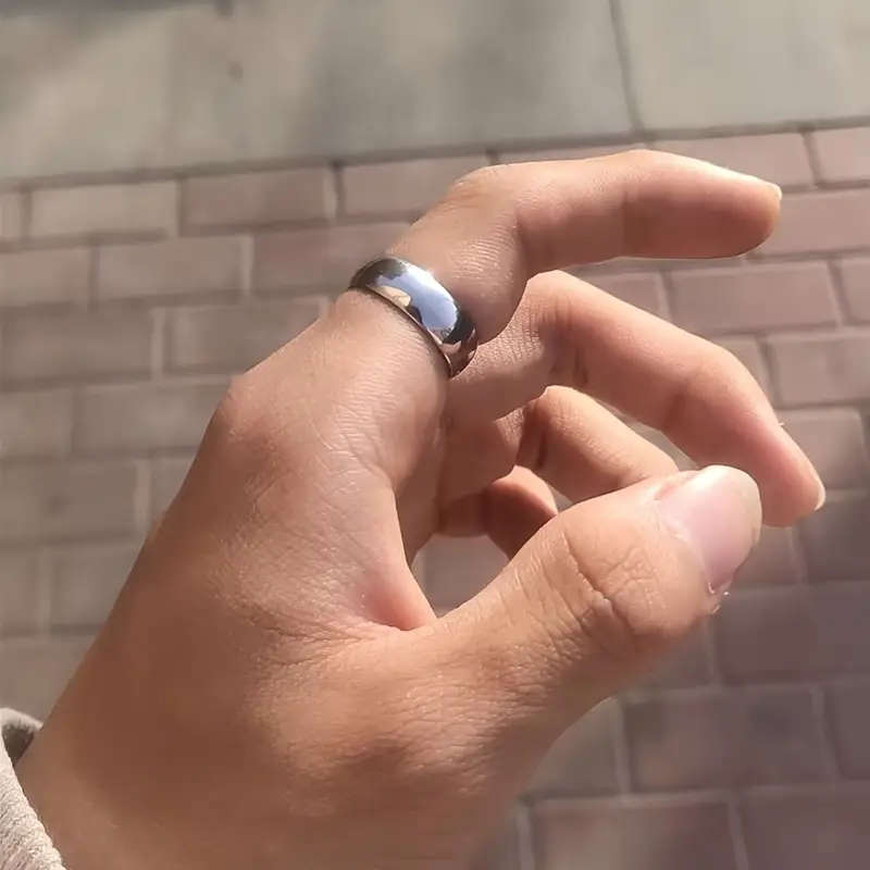 Titanium Stainless Steel 6 mm Ring