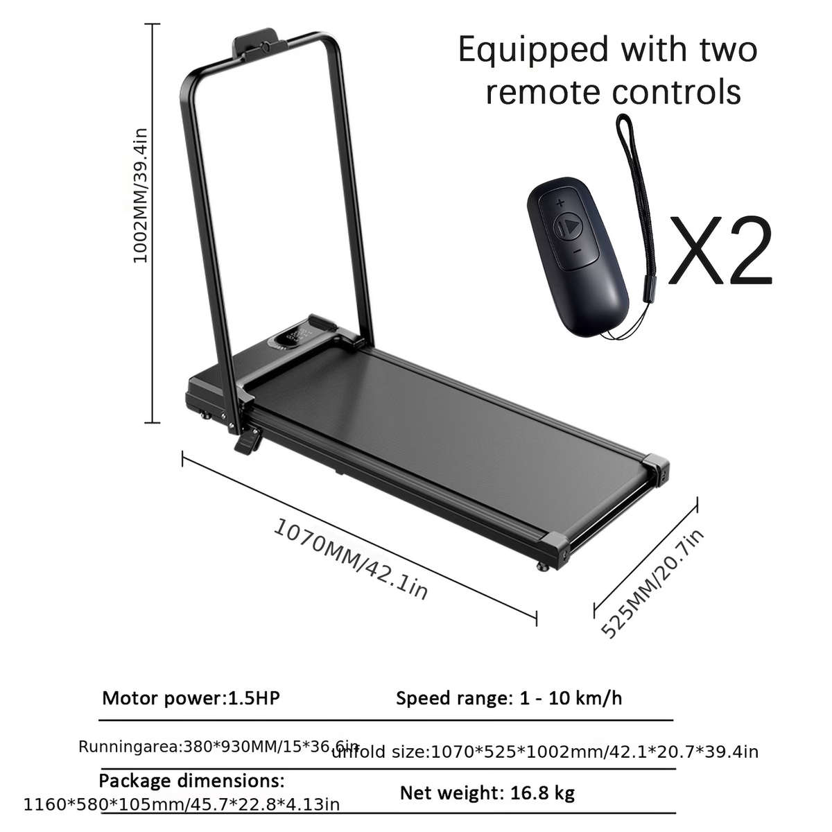 Folding Treadmill Walking Pad