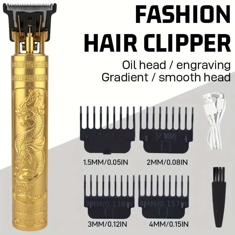Men's Haircut Rechargeable Shaver Upgraded Dragon - Golden