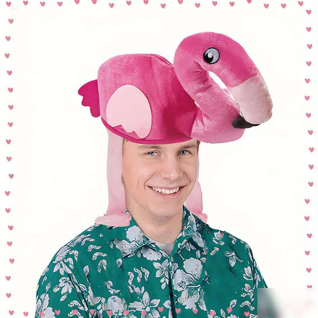 Flamingo Party Hat Soft Cute Animal Costume Accessory