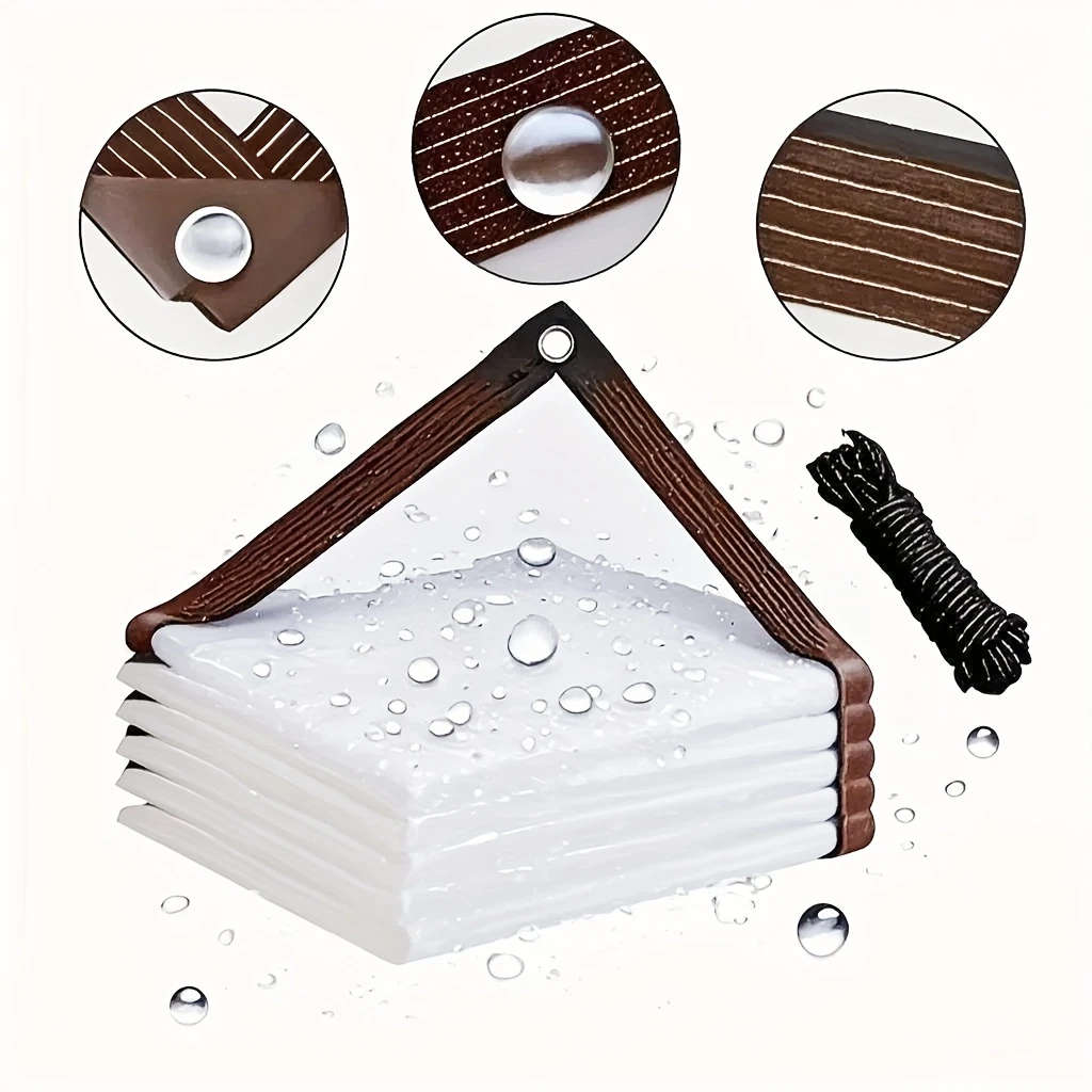 1 Clear Waterproof UV Resistant Tarp