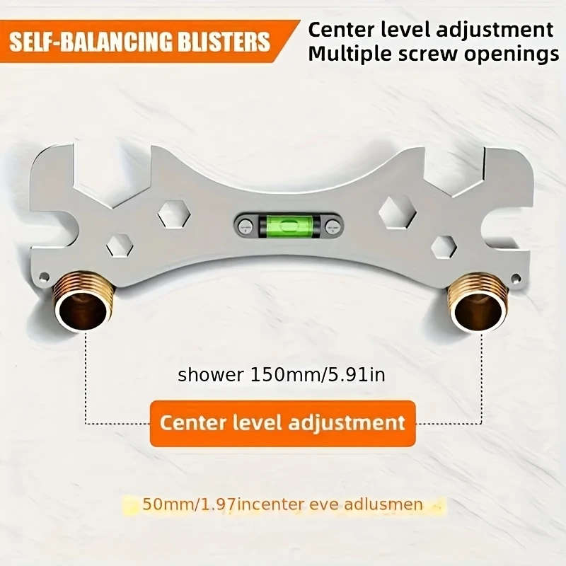 1 Piece Stainless Steel Shower Installation Wrench