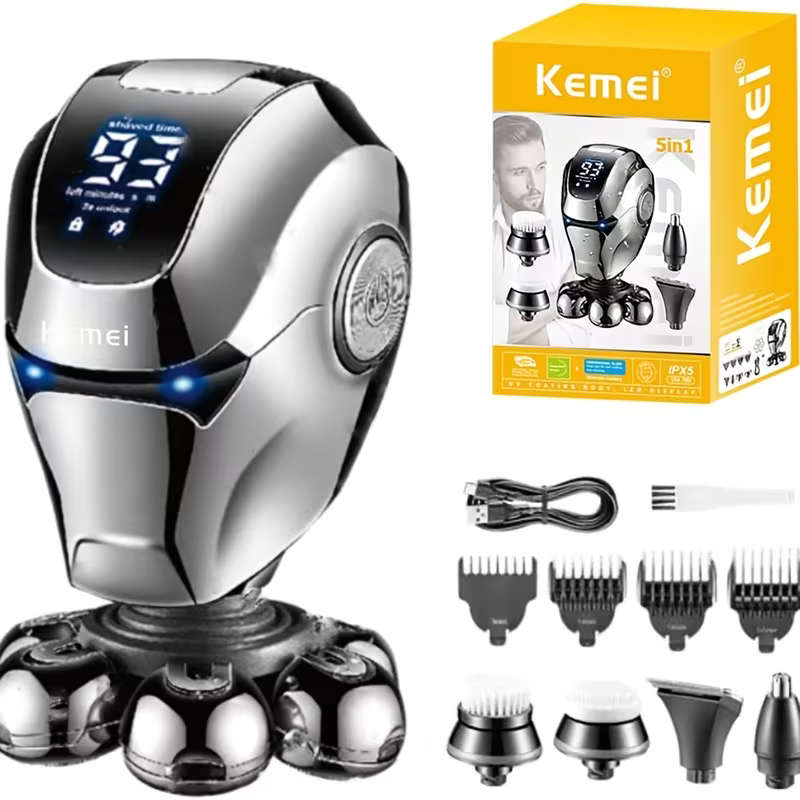 5 in 1 Electric Rechargeable Shaver for Men