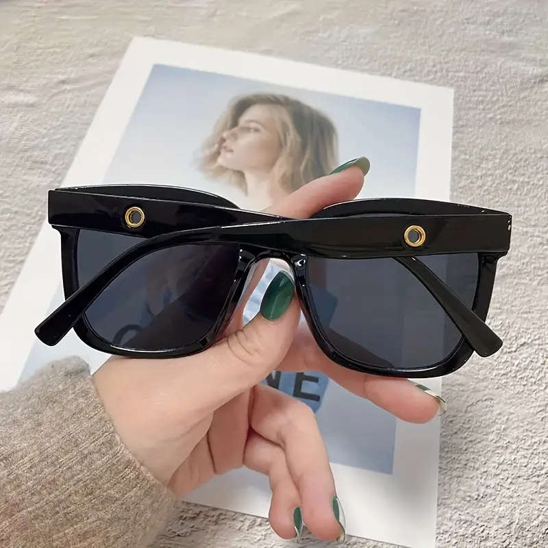 Classic Vintage Square Glasses Oversized Sunglasses