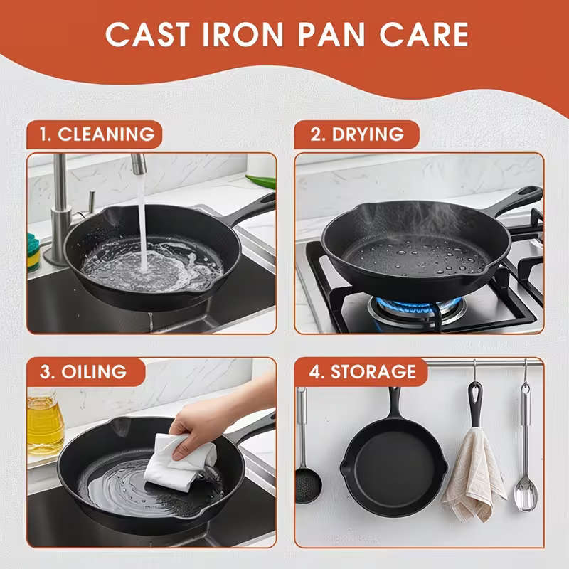 3pcs Cast Iron Skillet Set