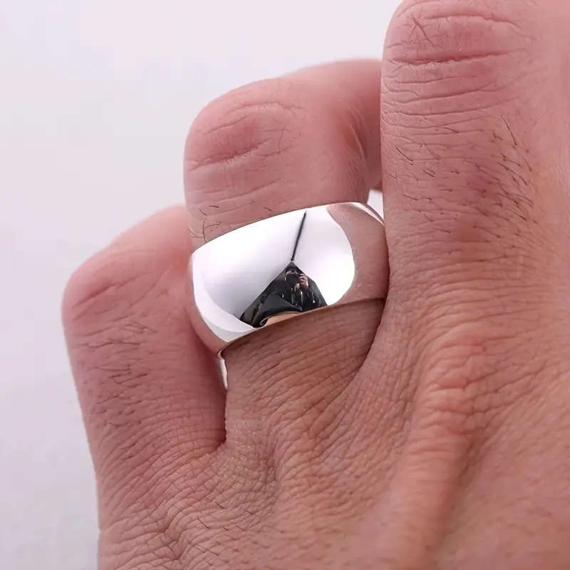 Titamium 8mm Mens Fashion Ring, Durable, Modern