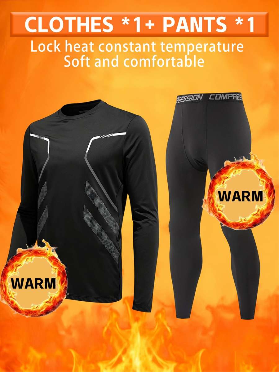 Thermal Underwear Color Black Sizexxl