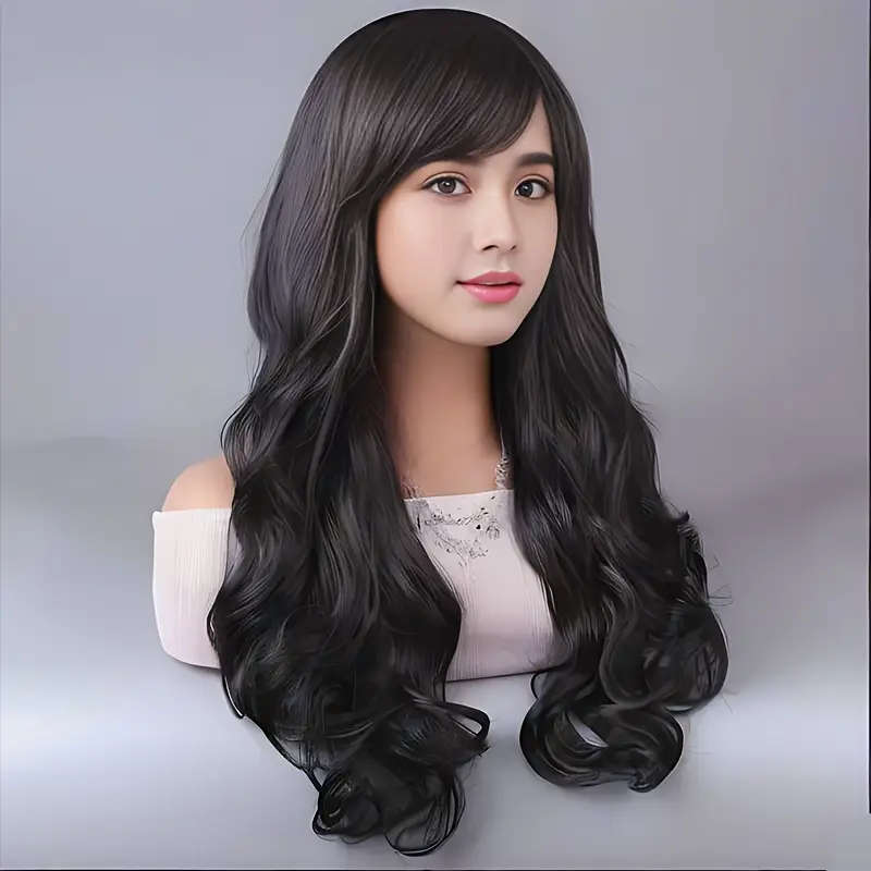 Braided Wig Elegant Long Curly Hair