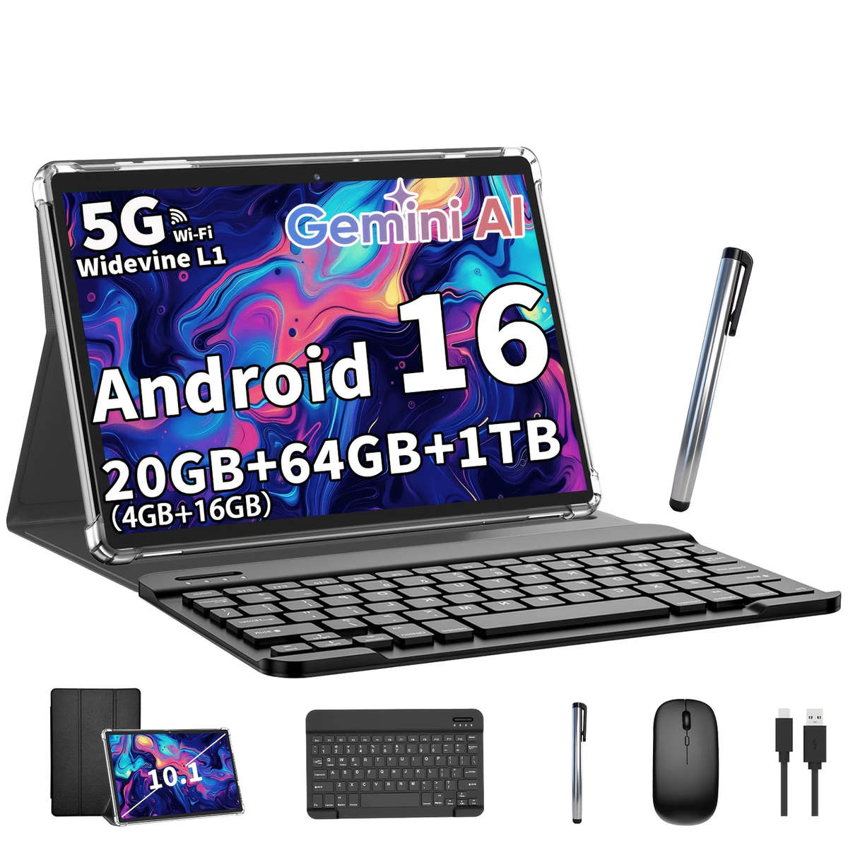 Android 16 Tablet with Accessories