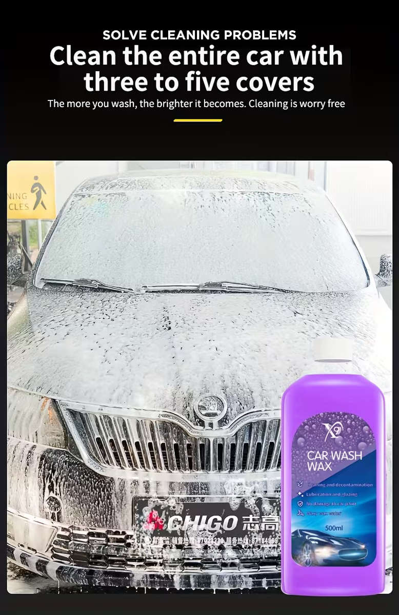 High-Concentration Foam Car Wash Wax - 500ML