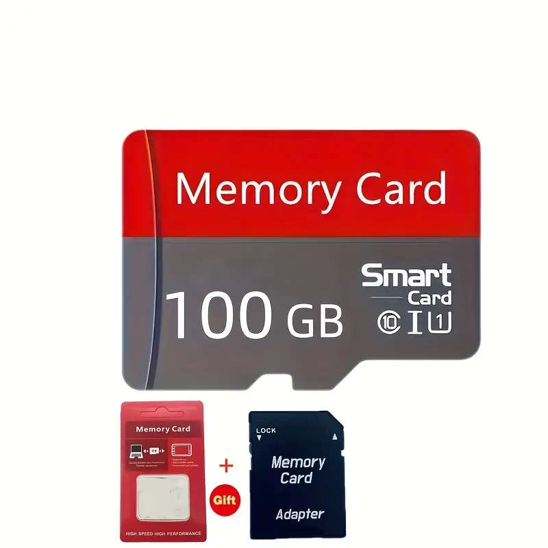 High-Speed 100GB U3 TF Card with SD Adapter - Reliable Performance for Smartphones & Tablets