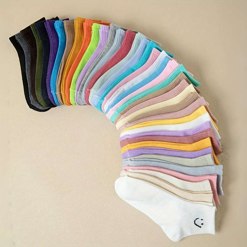 Sock Random Mixed Colors 20 Pairs One Size
