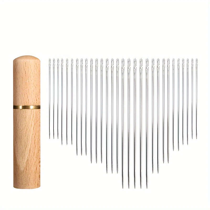 30-Piece Self-Threading Needle Set