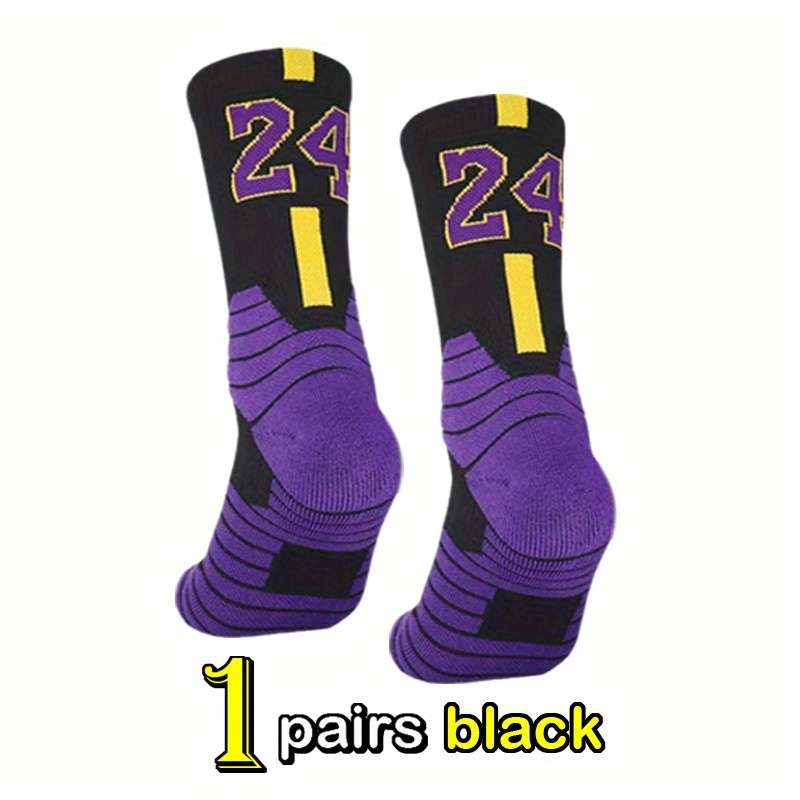 1 Pair Purple One Size Socks