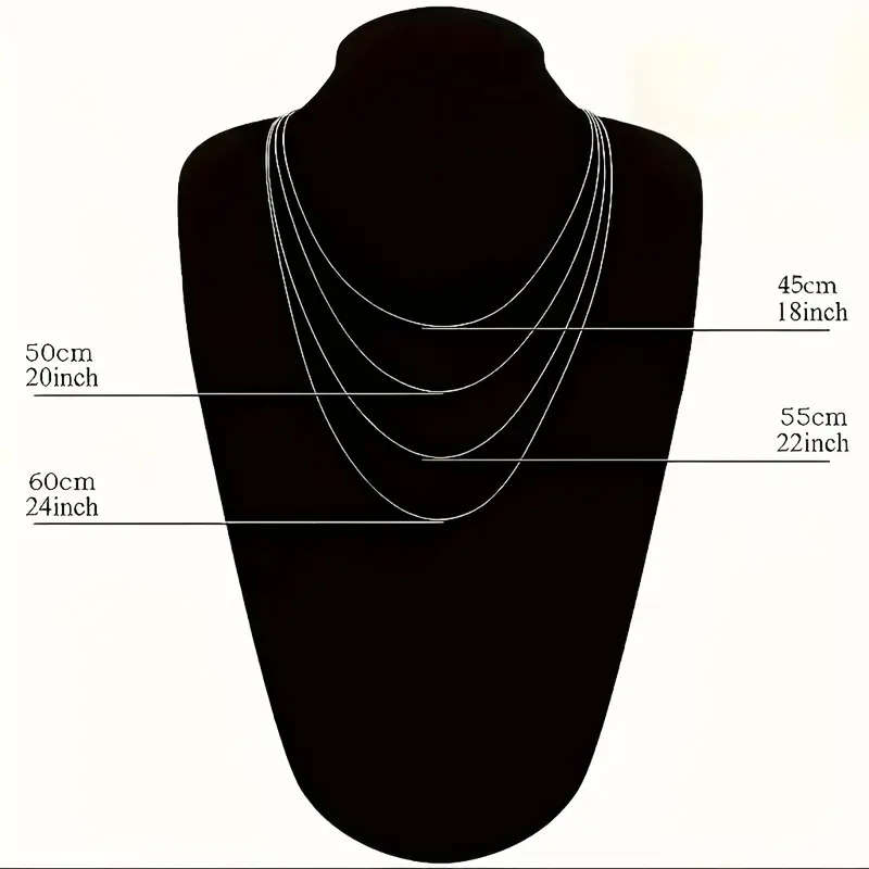 925 Sterling Silver Twisted Rope Necklace, Simple Hip-Hop Style, Shiny Basic Chain