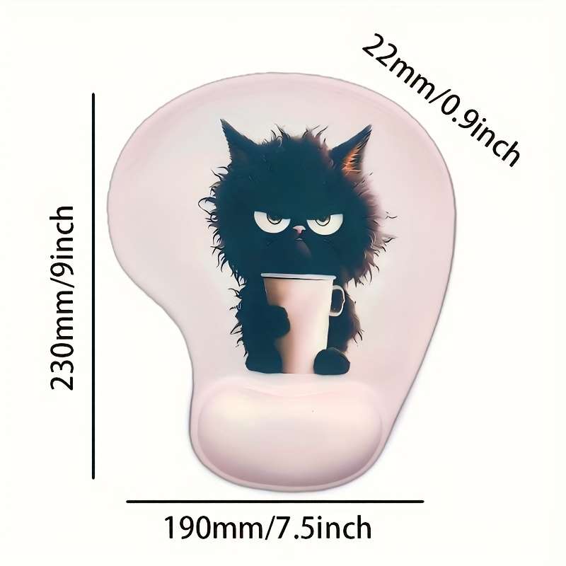 1 x Ergonomic Silicone Mouse Pad