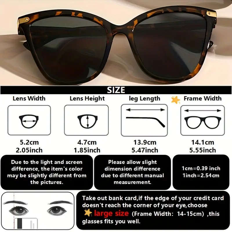 3pcs Women Cat Eye Sunglasses Classic Boho