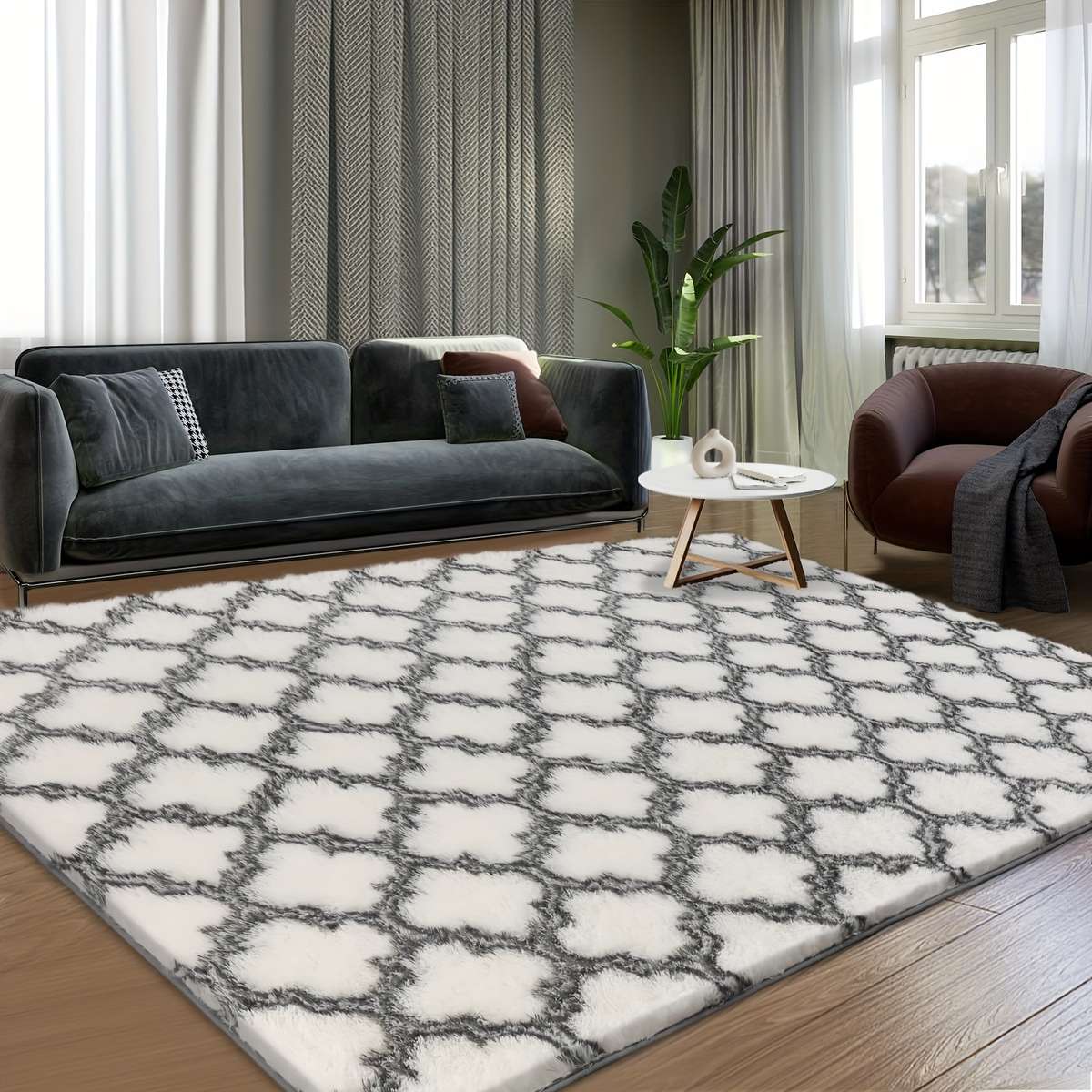 1Pc 220x160cm 86.6x62.9inch Floor Mat