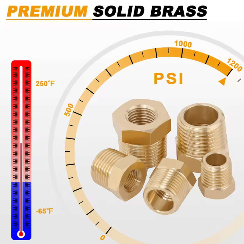 Brass Hex Bushing Kit 24 Pieces / Box