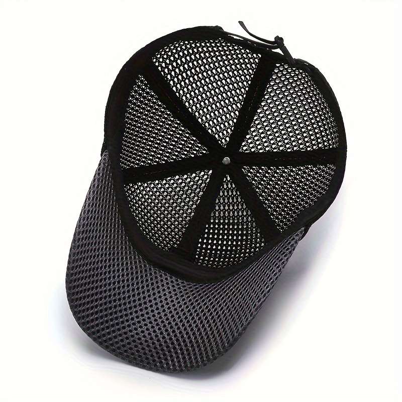 1pc Breathable Mesh EDIKO Breathable Mesh Baseball Cap Unisex Woven Textile Material 80% H