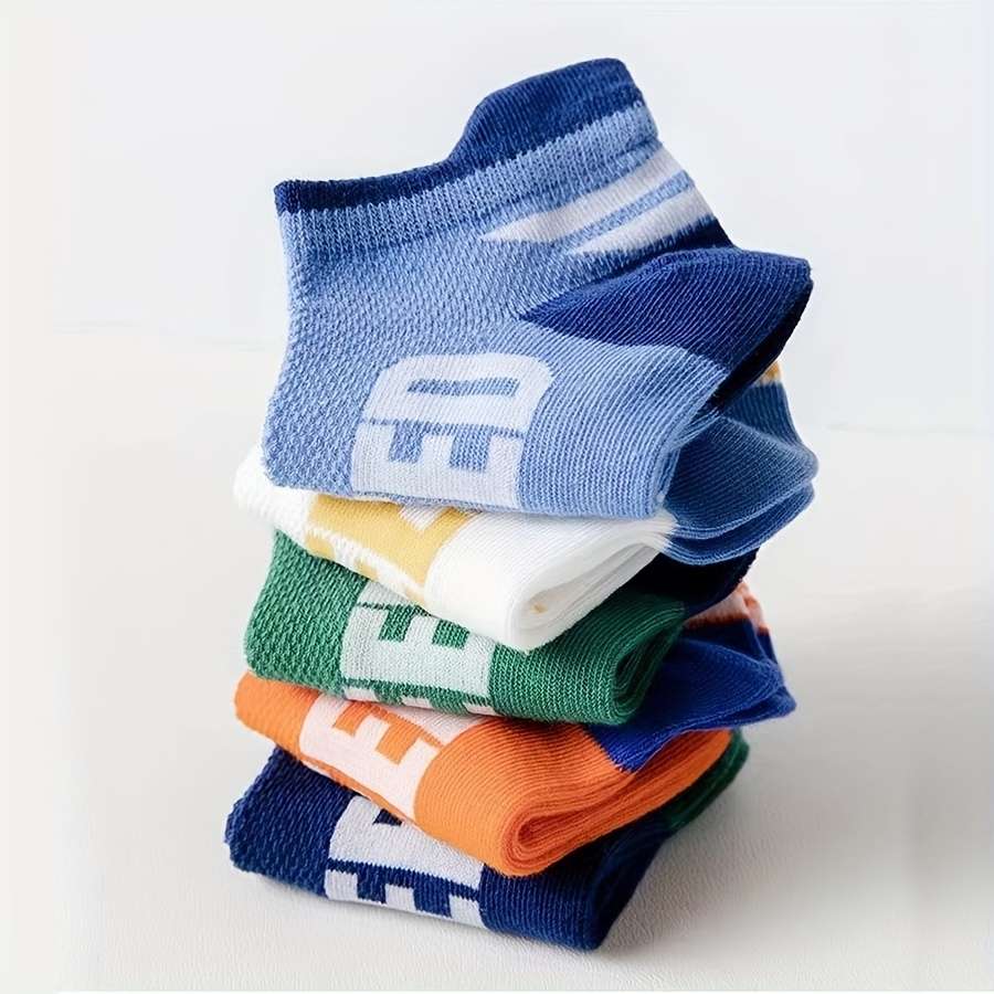 5 Pairs 9 To 12Y High Elastic Socks