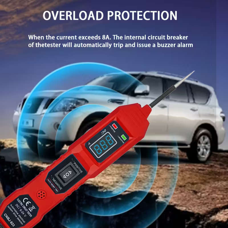 Smart Car Circuit Tester with LED Voltage Display