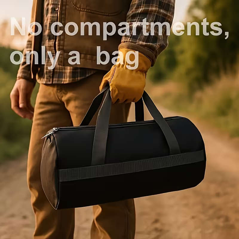 Tool Storage Bag With Large Zippered Storage Bag