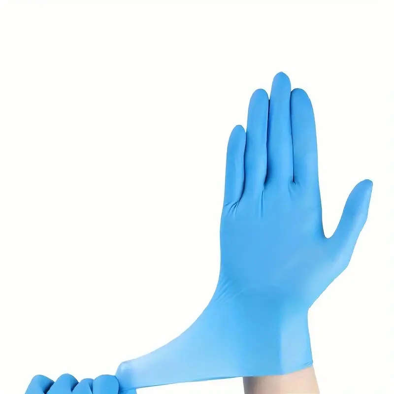 100pcs Bag Blue Disposable Gloves Size S Waterproof Very Suitable For Kitchen Washing Dishes Cleanin