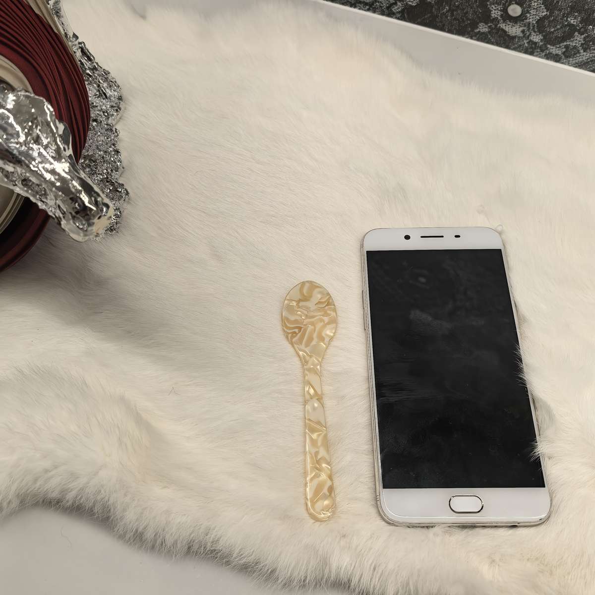 5pcs set 11.58cm Vibrant Butter Dessert Knives Ice Caviar Spoons Stirring Teaspoons Sty