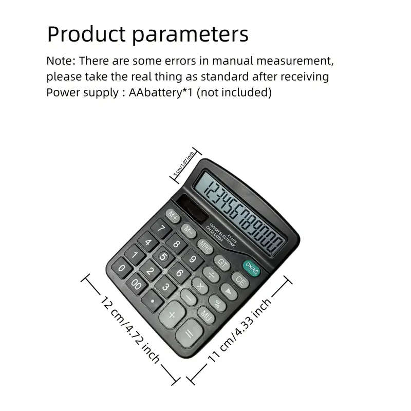 Professional Business Calculator With Large LCD Display