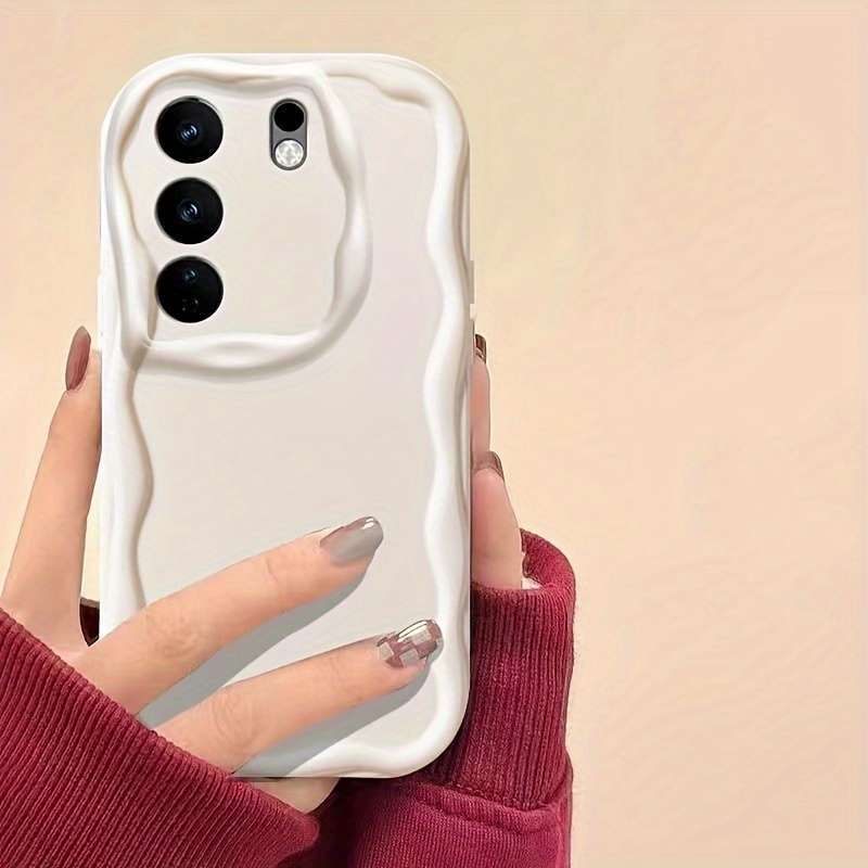 1pc Beige For Samsung Galaxy A55 Phone Cases