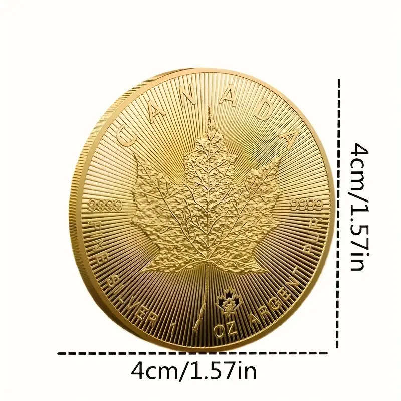 Maple Leaf Commemorative Coin Replica , 1oz Collectible