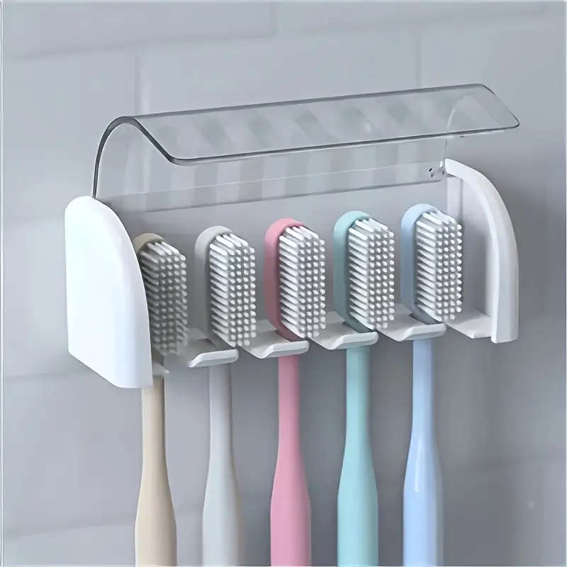 5-Slot Toothbrush Holder With Cover
