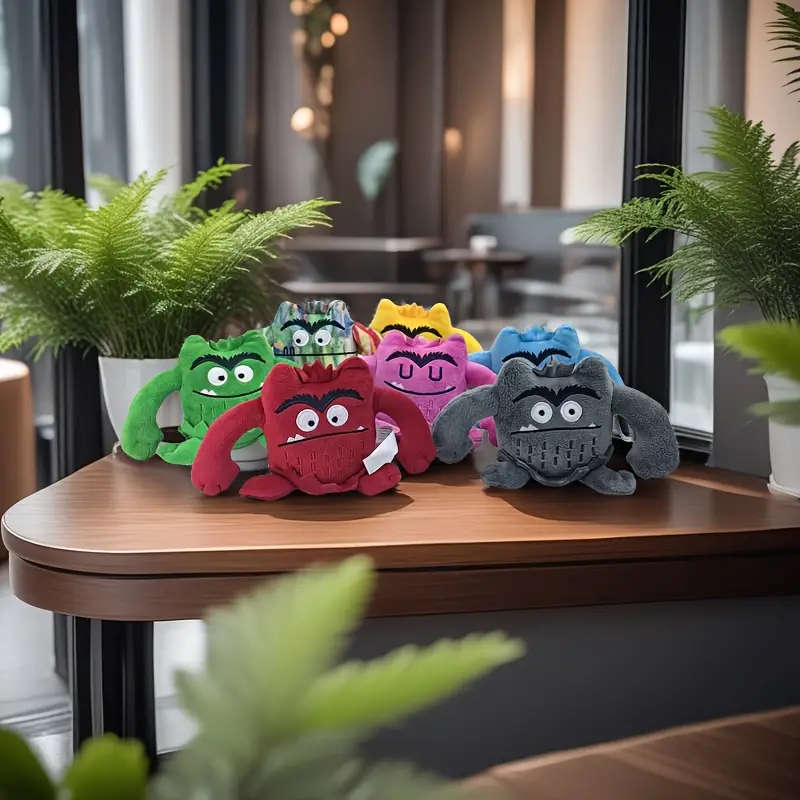 7-Piece Mixed Emotion Monster Plush Set