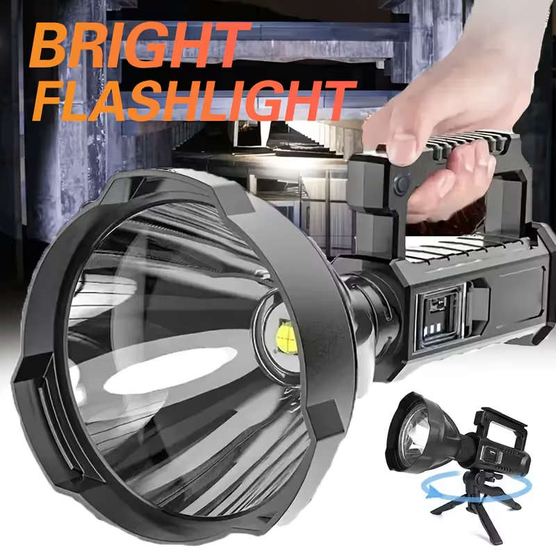 Large P70 LED Super Bright Rechargeable Searchlight