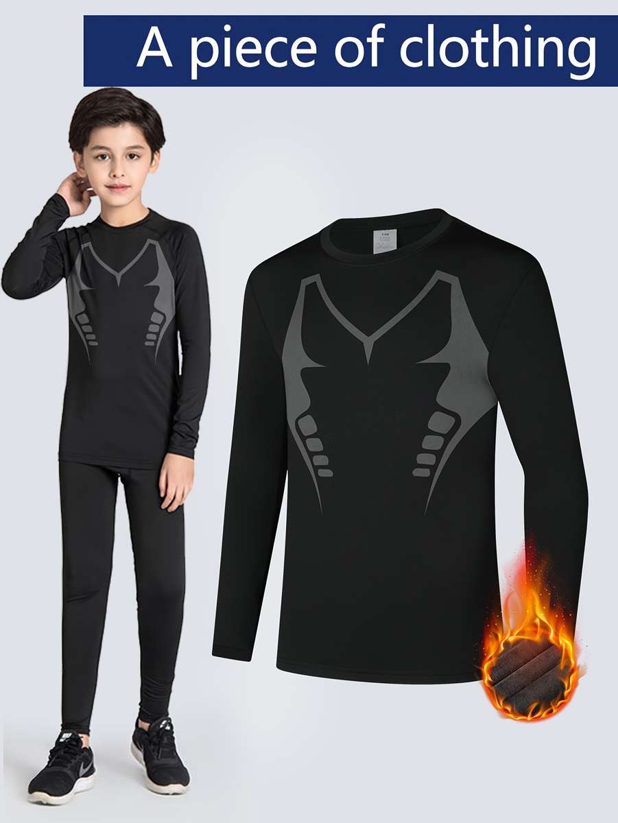 Thermal Underwear Color Black Size13Y