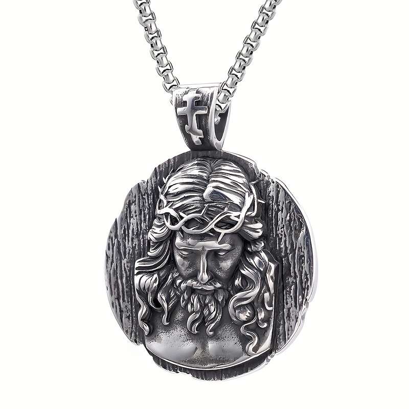 1 Piece pendant With 60cm Chain Jesus Theme Pendant