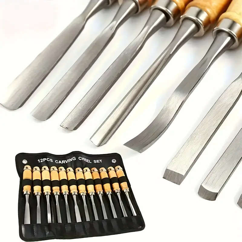 12-Piece Wood Carving Chisel Set
