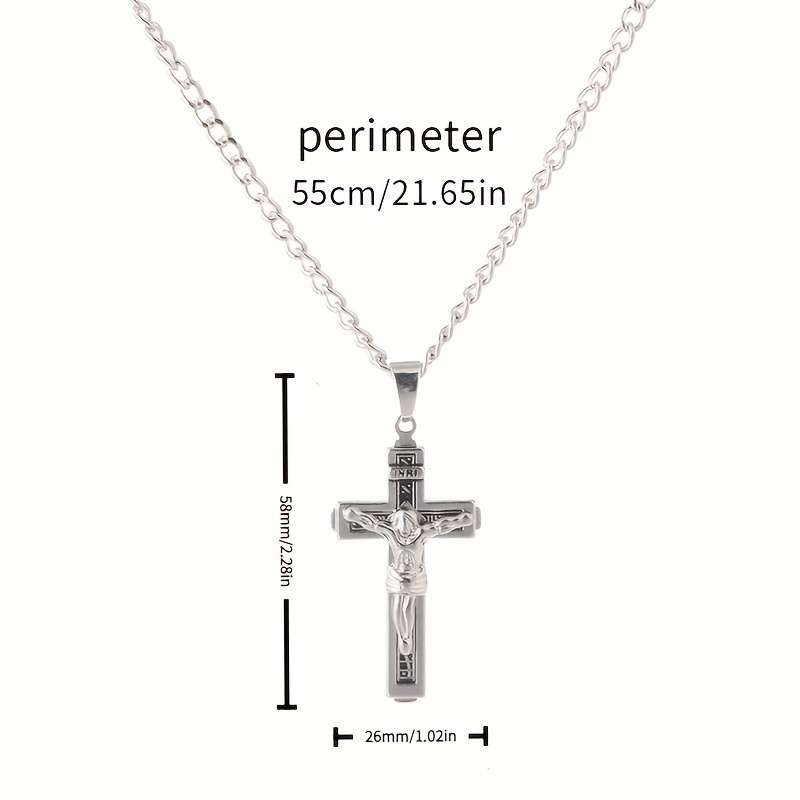 1 Piece Silvery Jesus Theme Pendant