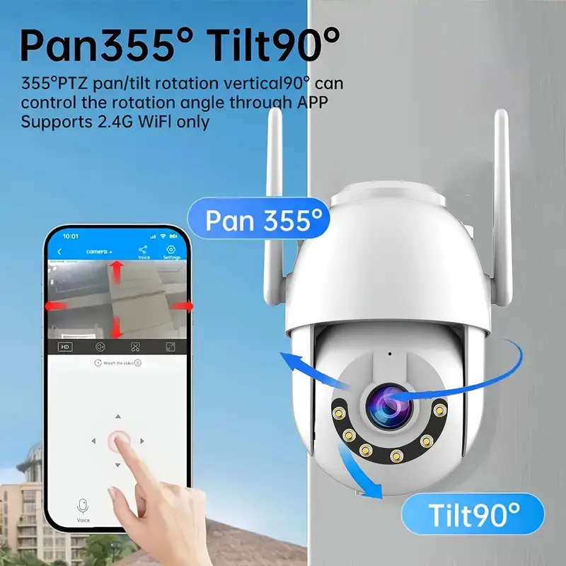 Waterproof Outdoor Smart WIFI PTZ Security HD Camera