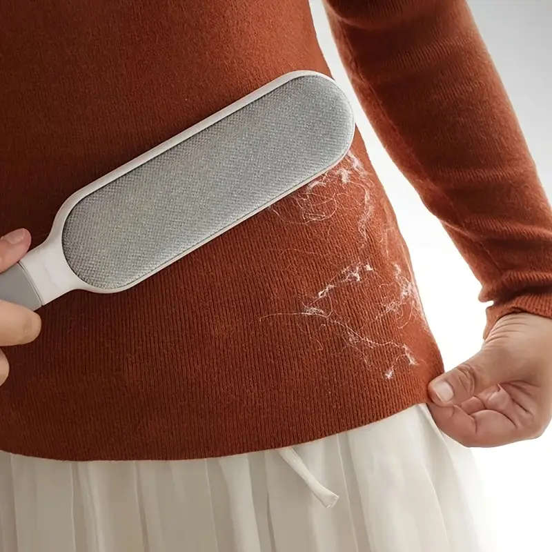 1pc Multi-Functional Reusable Dust Brush Double-Sided Pet Hair Remover Manual Electrostatic Lint Bru