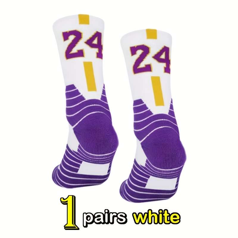 1 Pair Purple One Size Socks