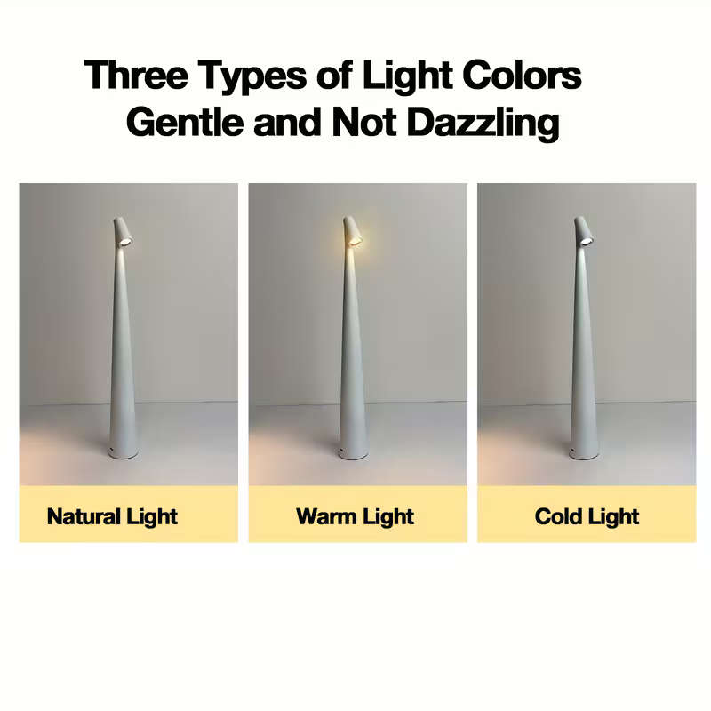 Rechargeable Wireless Led Desk Lamp Gray