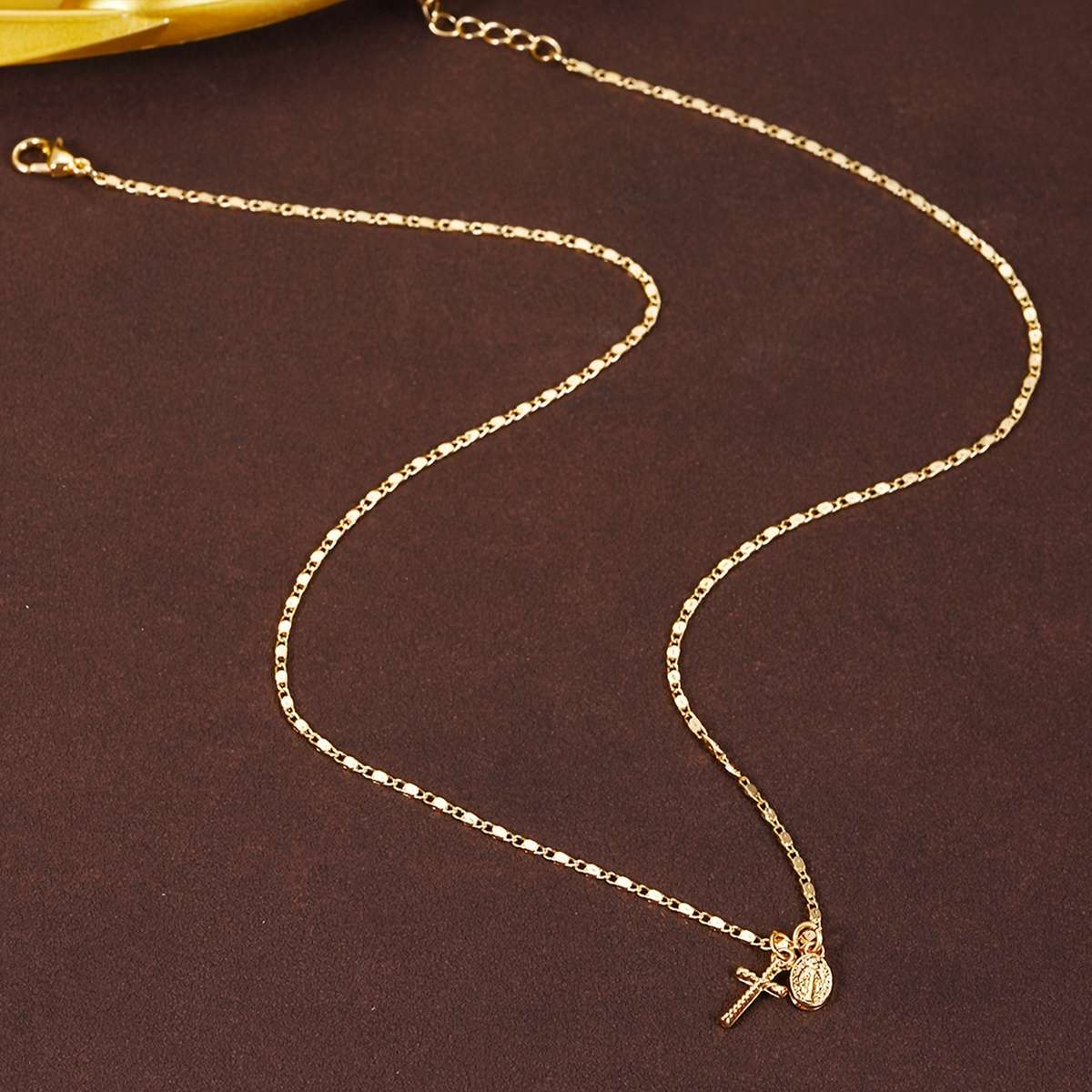 Golden Yellow Jesus Theme Pendant