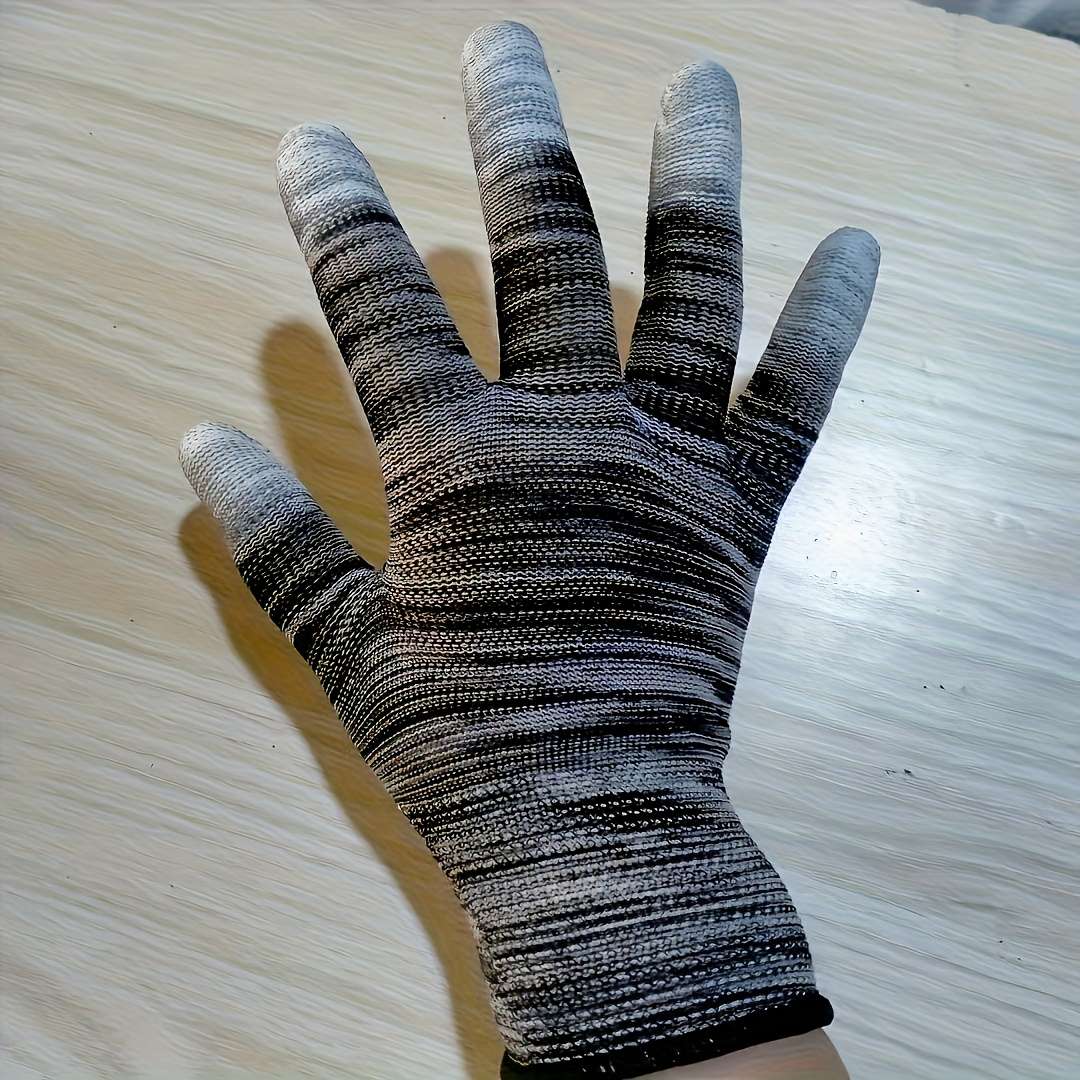 12 Pairs Black Multi Purpose Work Gloves